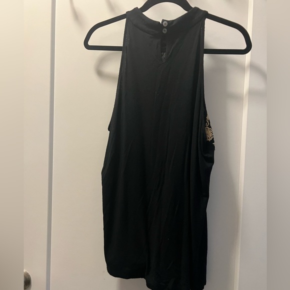 Black & gold sequin embellished Style & Co top size XL - Picture 3 of 3